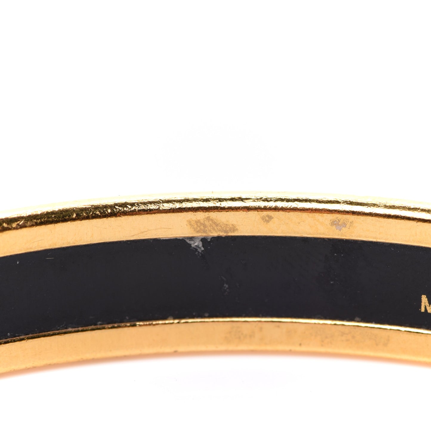 Enamel Printed Grand Apparat Narrow Bracelet 65 White