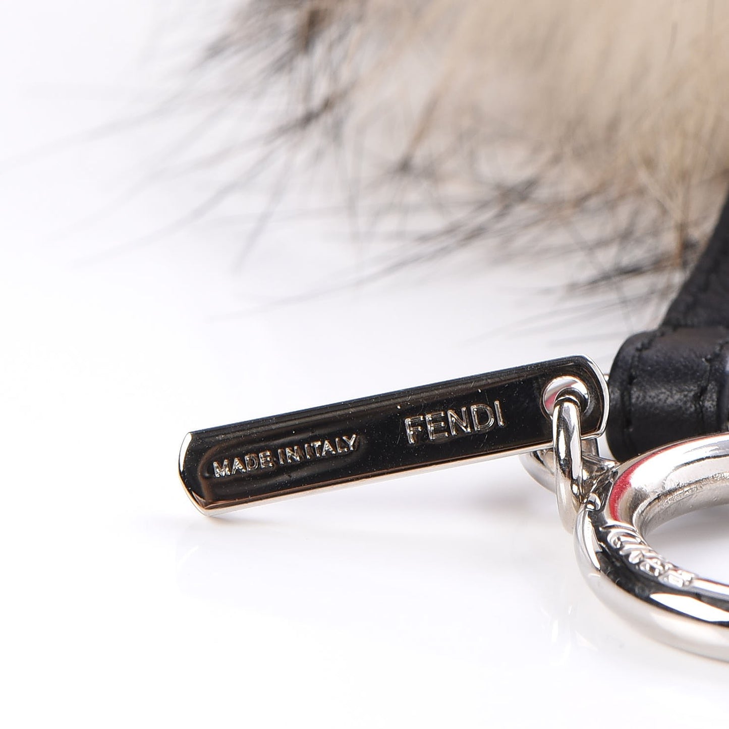 Mink Fox Rabbit Fur Vitello Flamingo Kurioso Monster Bag Bug Charm Beige Multicolor Black