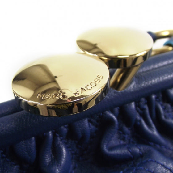 Quilted Leather Stardust Stam Blue