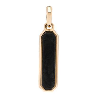 David Yurman 18K Yellow Gold Forged Carbon Ingot Tag Pendant 1 of 4