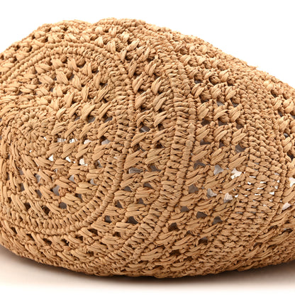 Saint Laurent Raffia Calfskin Small Panier Tote Naturel 9 of 10
