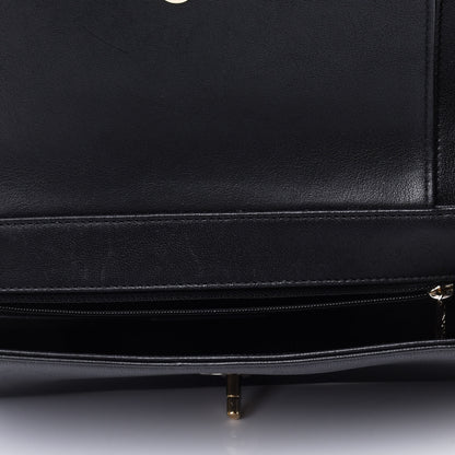 Chanel Sheepskin Chevron Quilted Vintage Mademoiselle Flap Black 4 of 4