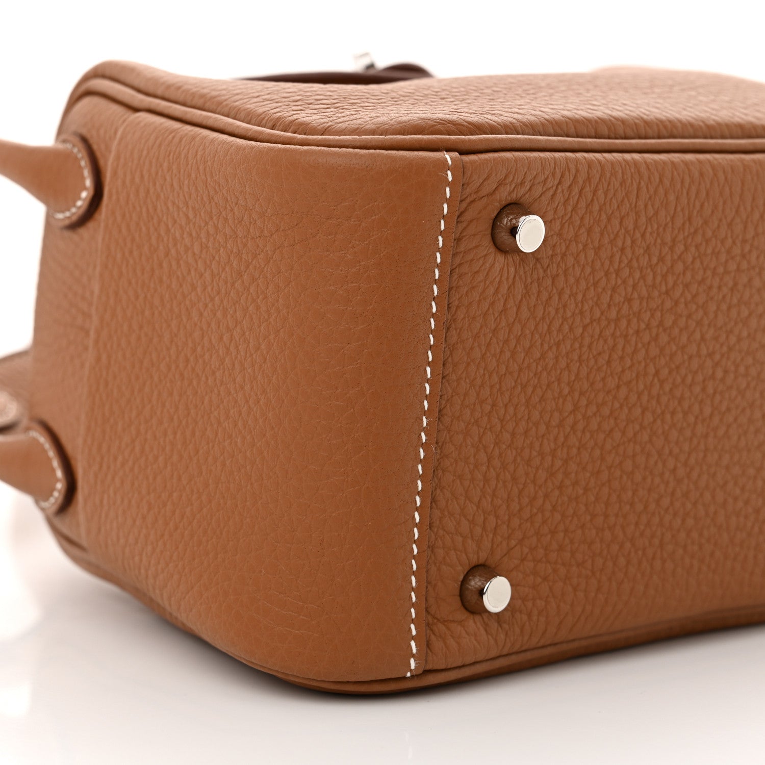 Hermes Taurillon Clemence Mini Lindy 20 Gold 9 of 11