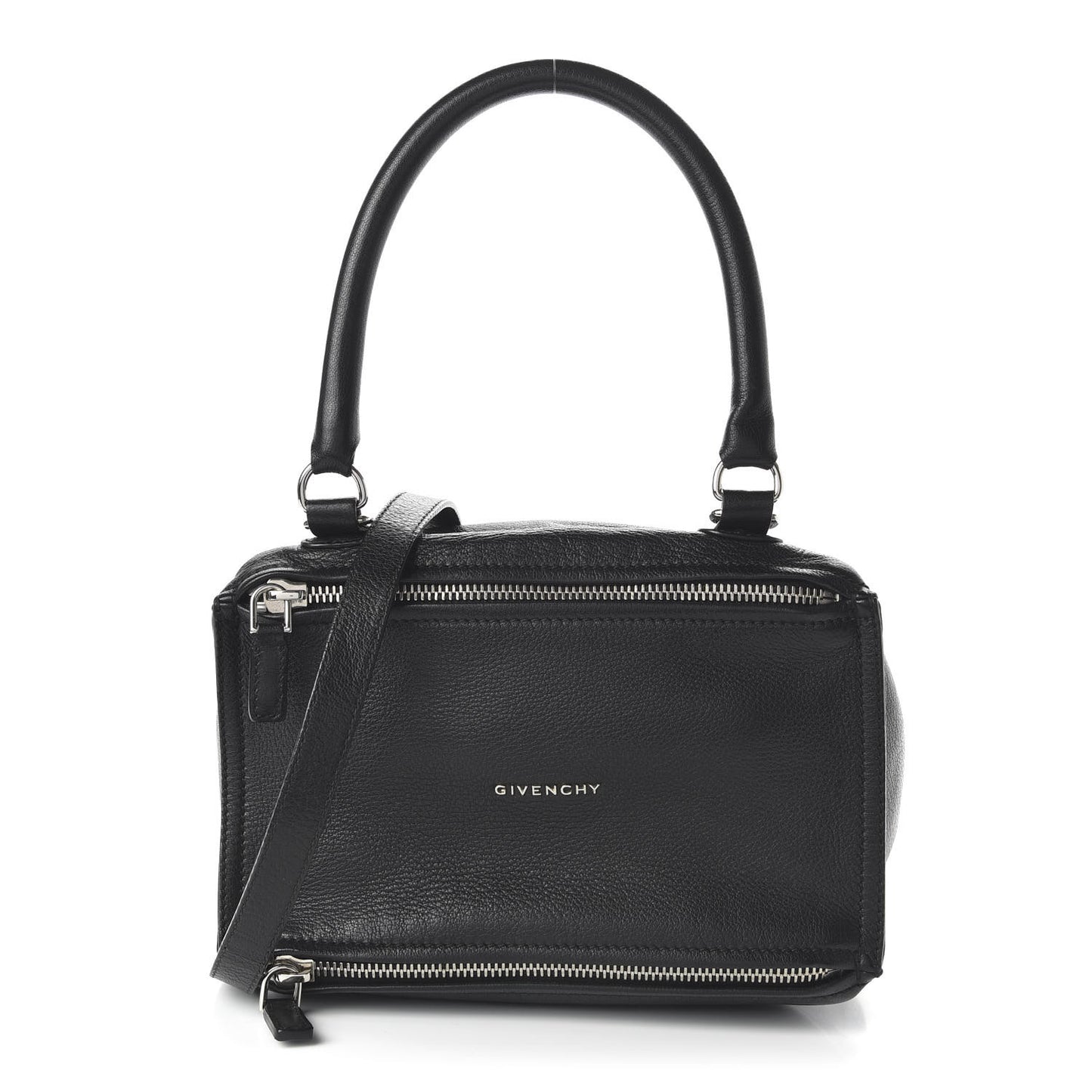 Sugar Goatskin Small Pandora Black