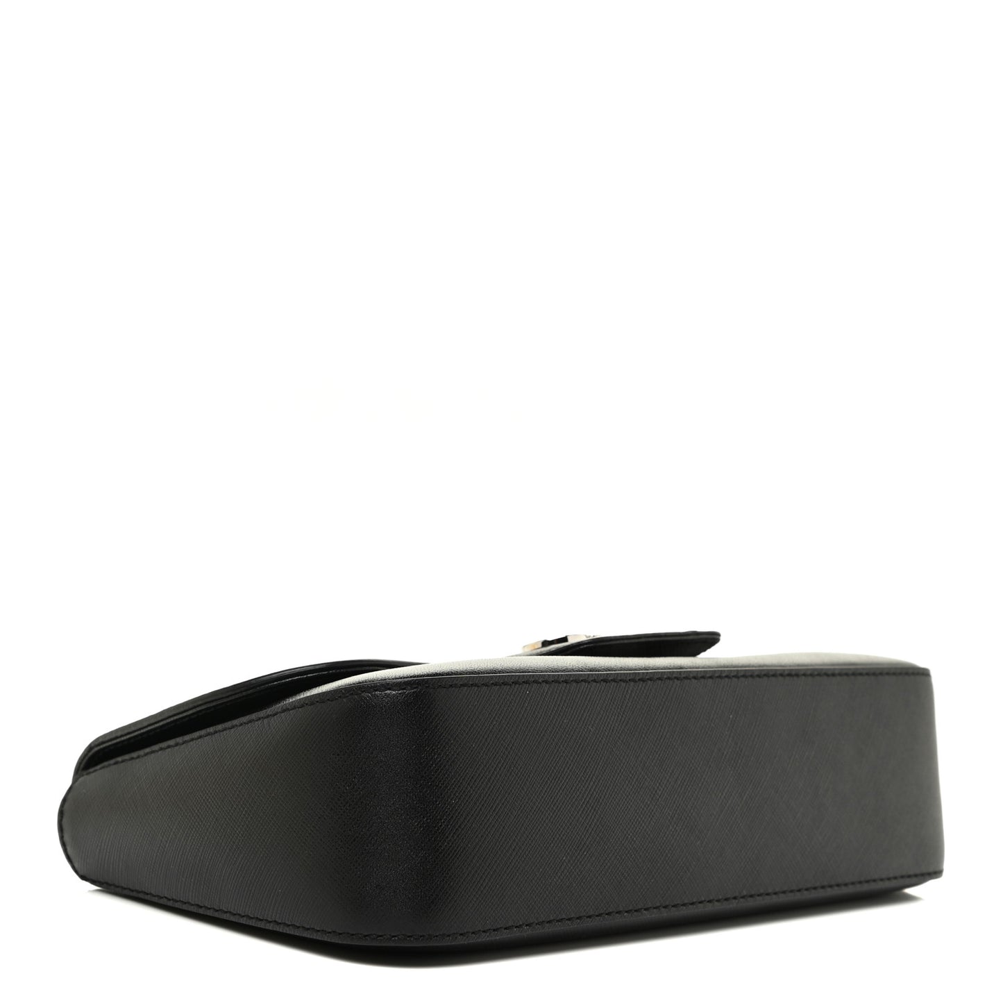 Printed Calfskin Rory Shoulder Bag Black
