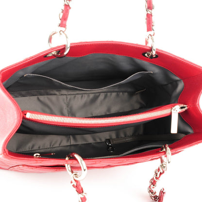 Chanel Caviar Quilted Grand Shopping Tote GST Red 5 of 7
