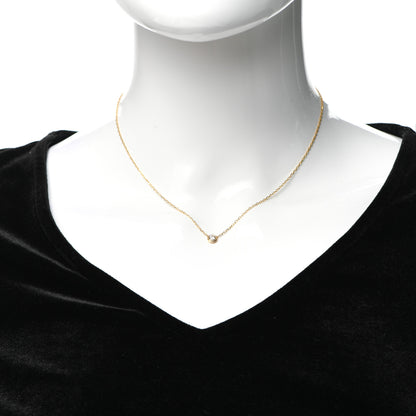 Cartier 18K Yellow Gold Diamond LM D'Amour Pendant Necklace 2 of 7