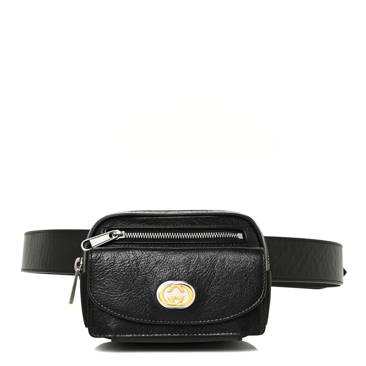 Gucci Fluffy Calfskin Mini Morpheus Belt Bag 90 36 Black 1 of 11