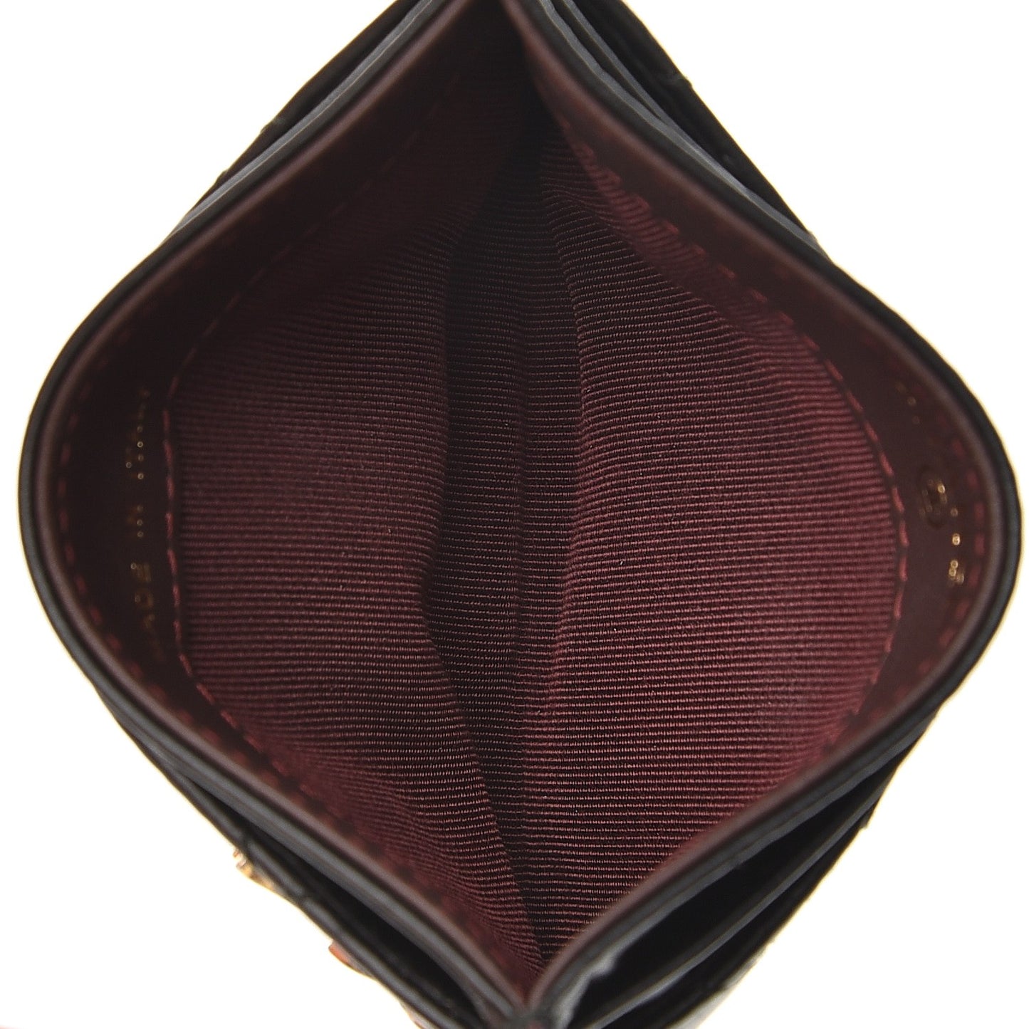 Aged Calfskin Quilted Lucky Charms Reissue Card Holder Black