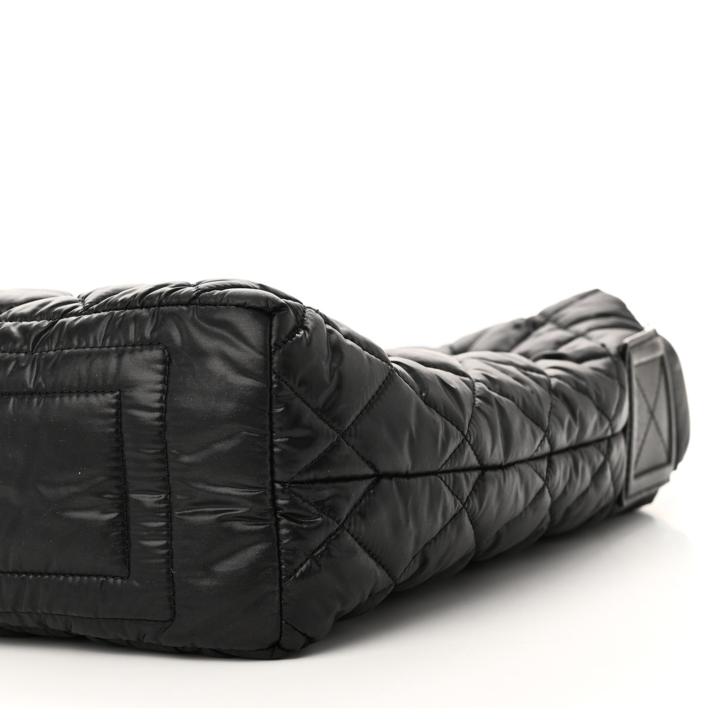 Nylon Quilted Coco Cocoon Hobo Black
