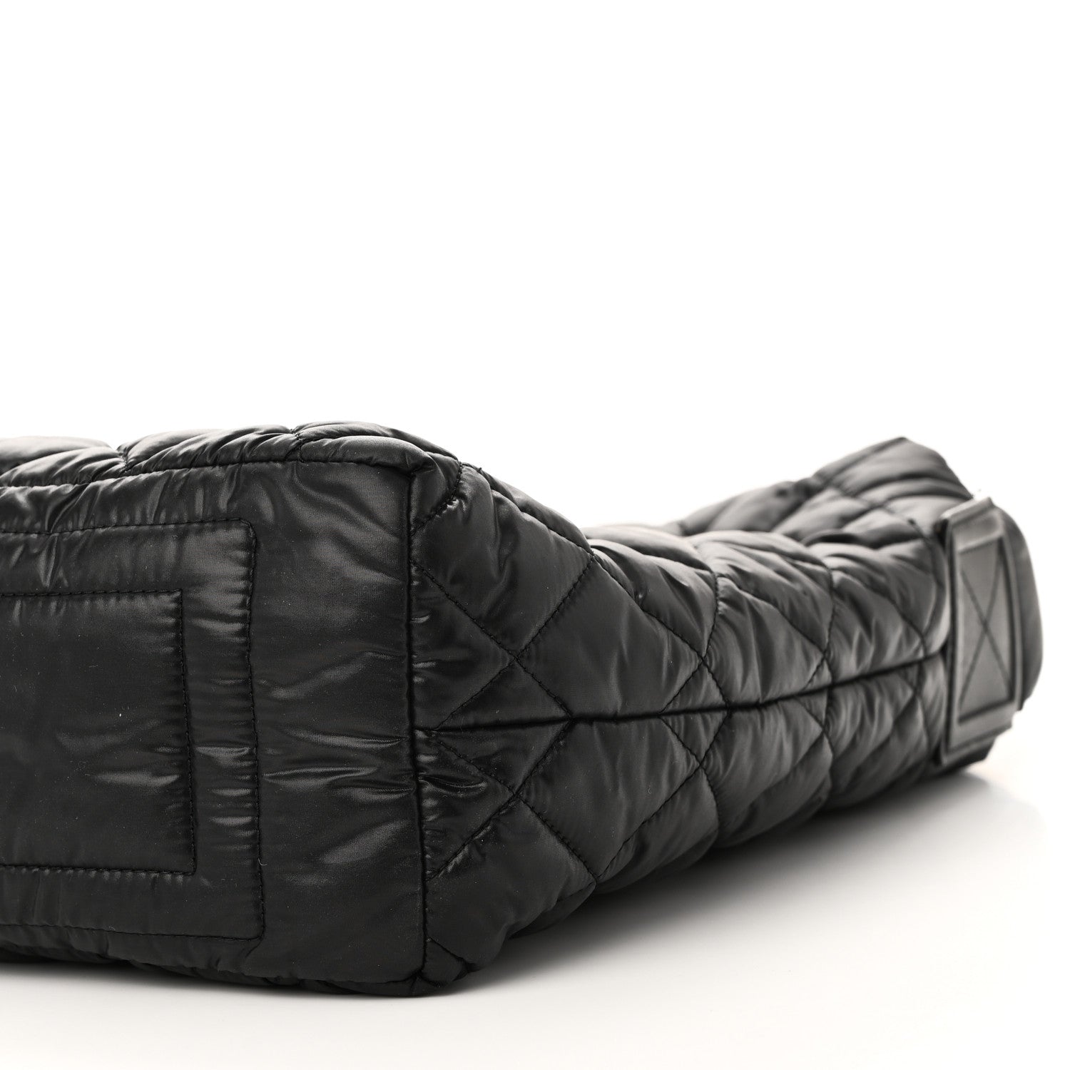 Chanel Nylon Quilted Coco Cocoon Hobo Black 10 of 11