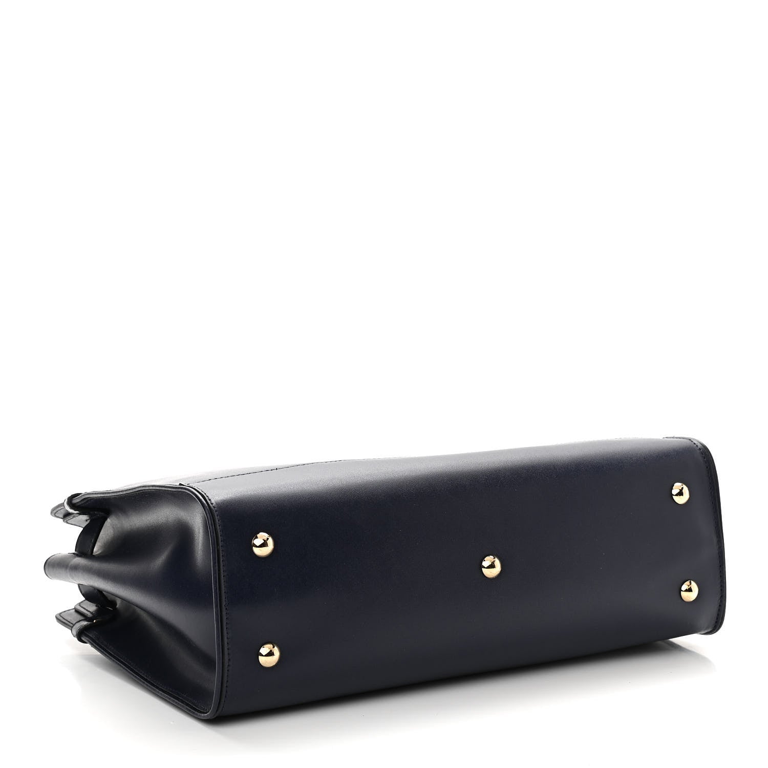 Salvatore Ferragamo Calfskin Briana Tote Navy 4 of 9