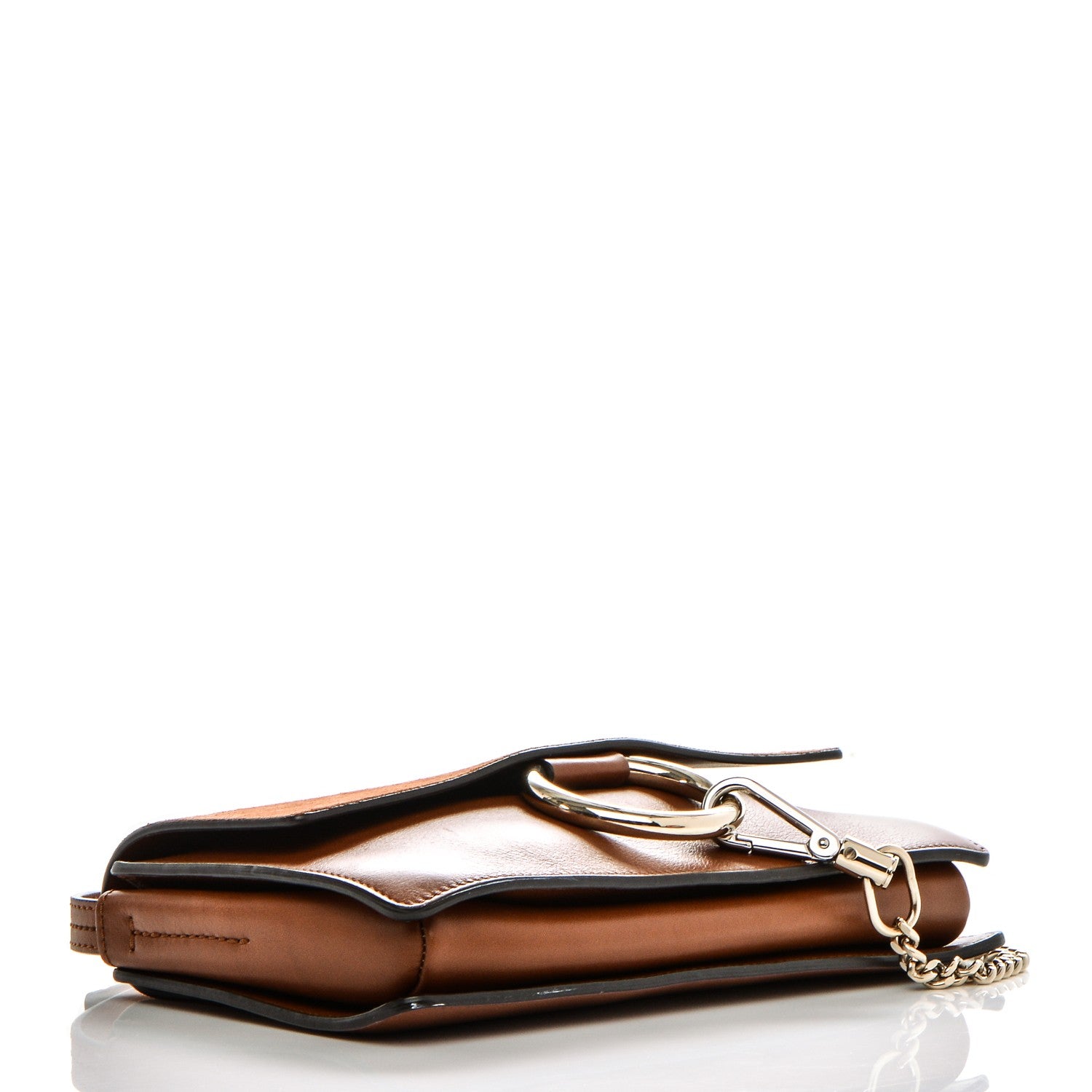 Chloe Suede Calfskin Small Faye Shoulder Bag Tobacco 4 of 7