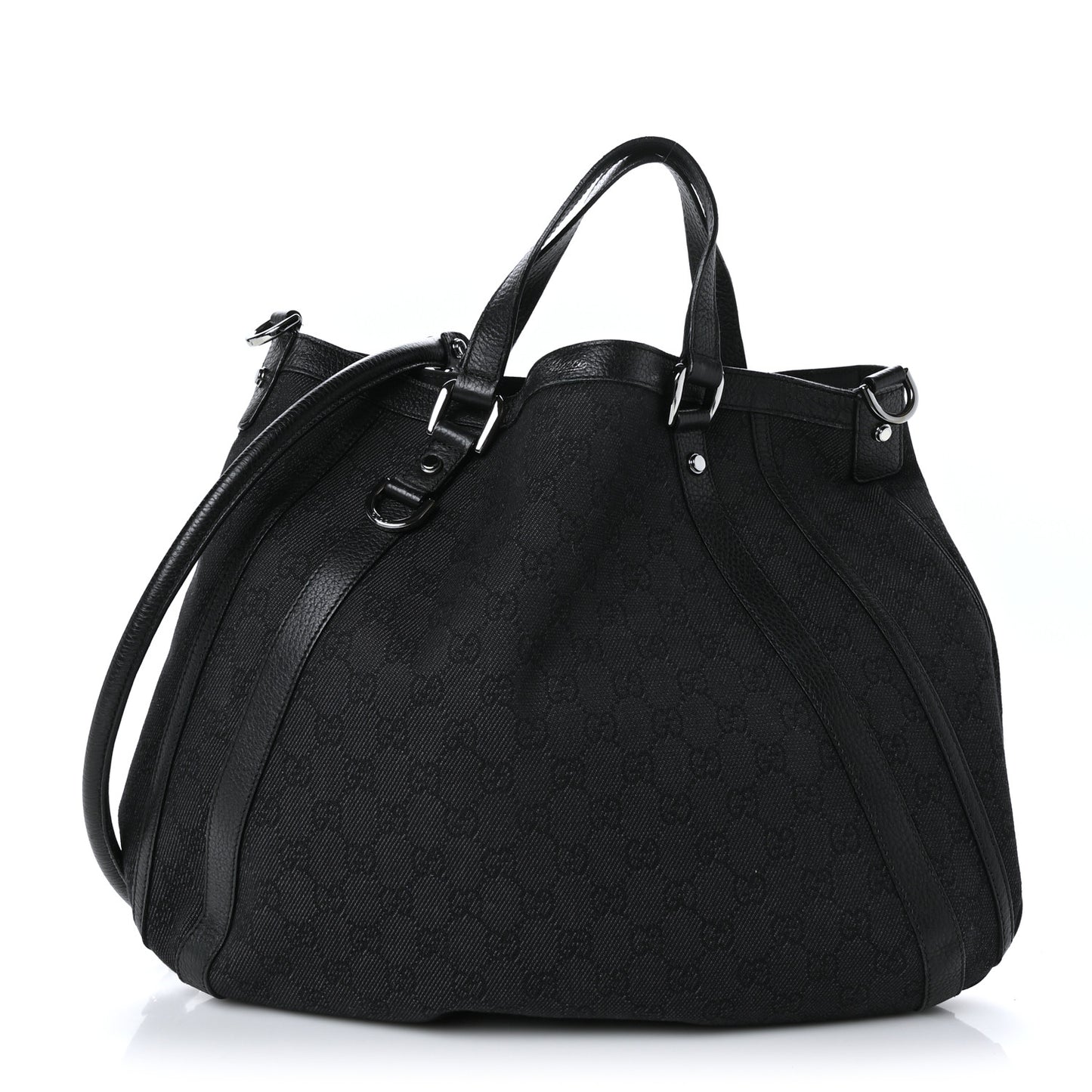 Monogram Medium Abbey Convertible Tote Black