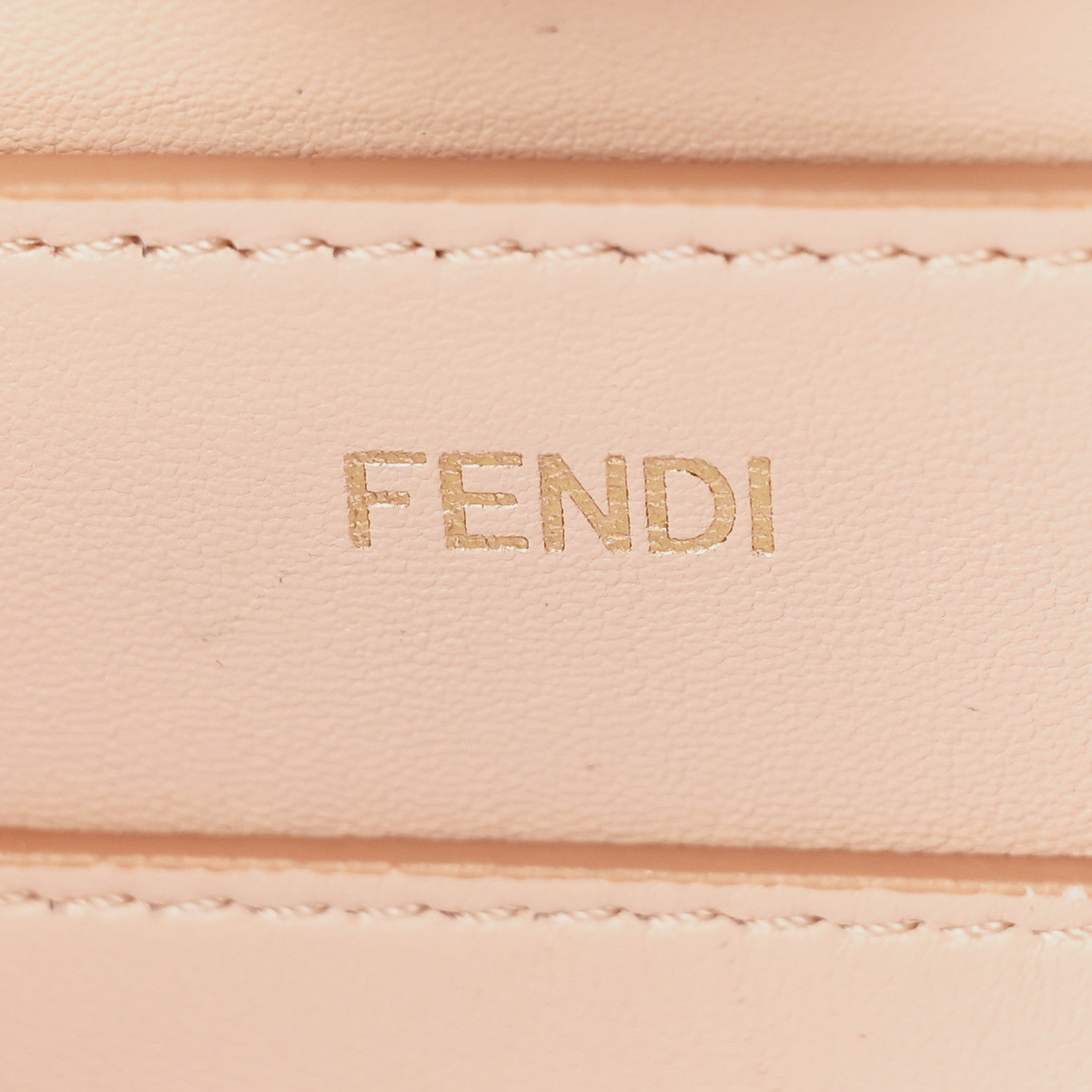 Fendi Vitello Seta Shiny Nappa Medium Peekaboo I SEE U Satchel Miele Scuro Light Rose 6 of 10