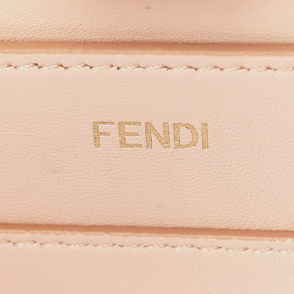 Fendi Vitello Seta Shiny Nappa Medium Peekaboo I SEE U Satchel Miele Scuro Light Rose 6 of 10