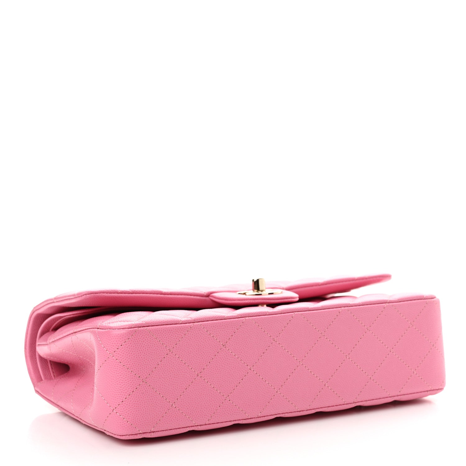 Chanel Caviar Quilted Medium Double Flap Pink 4 of 11