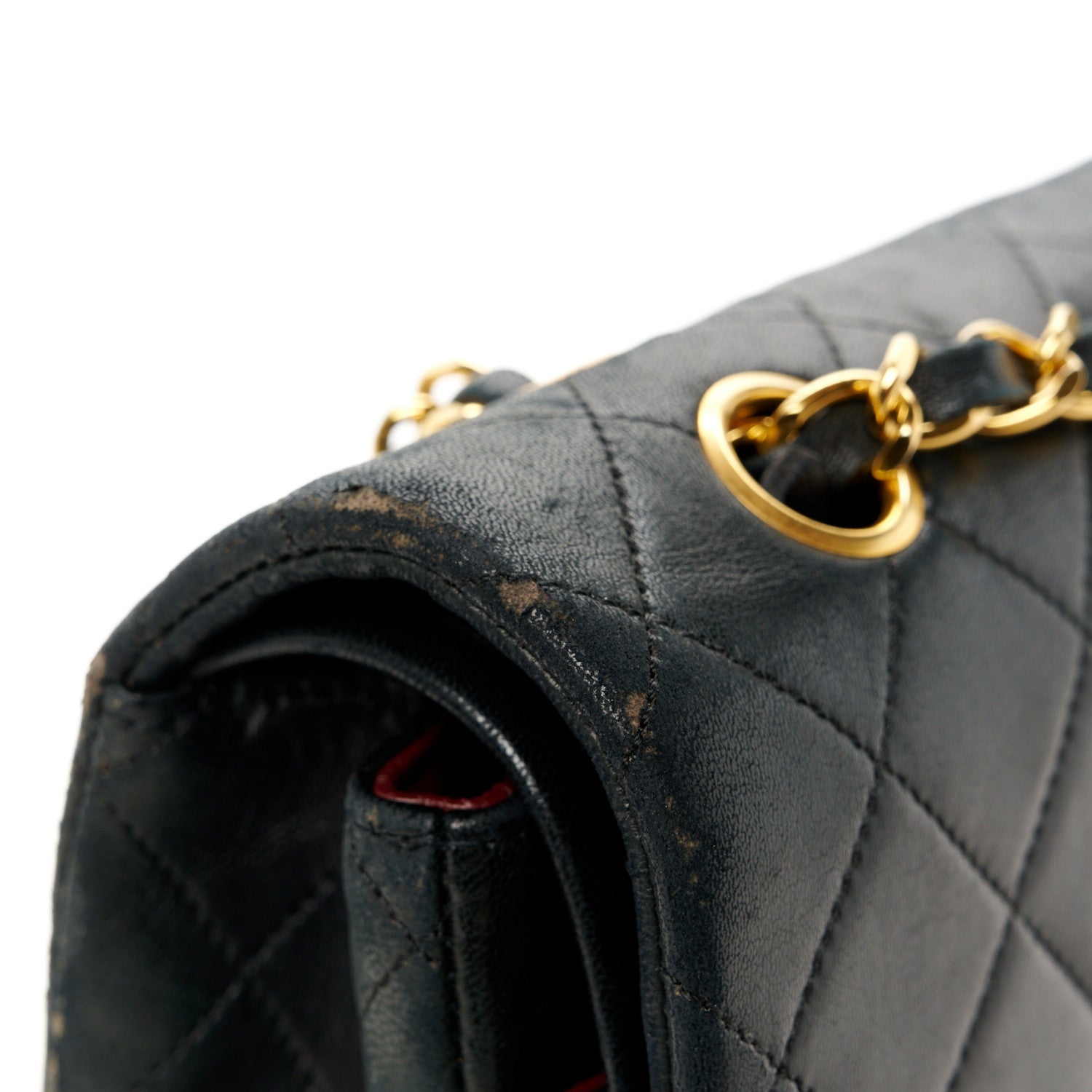 Chanel Lambskin Quilted Medium Double Flap Black 15 of 15