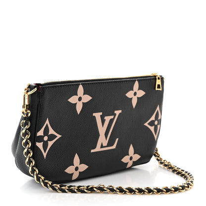Louis Vuitton Empreinte Monogram Giant Multi Pochette Accessories Black Beige 3 of 10