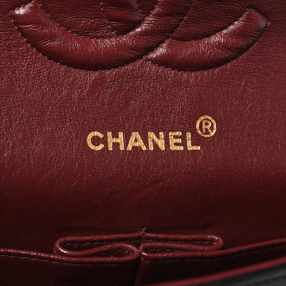 Chanel Lambskin Quilted Medium Double Flap Black 10 of 19