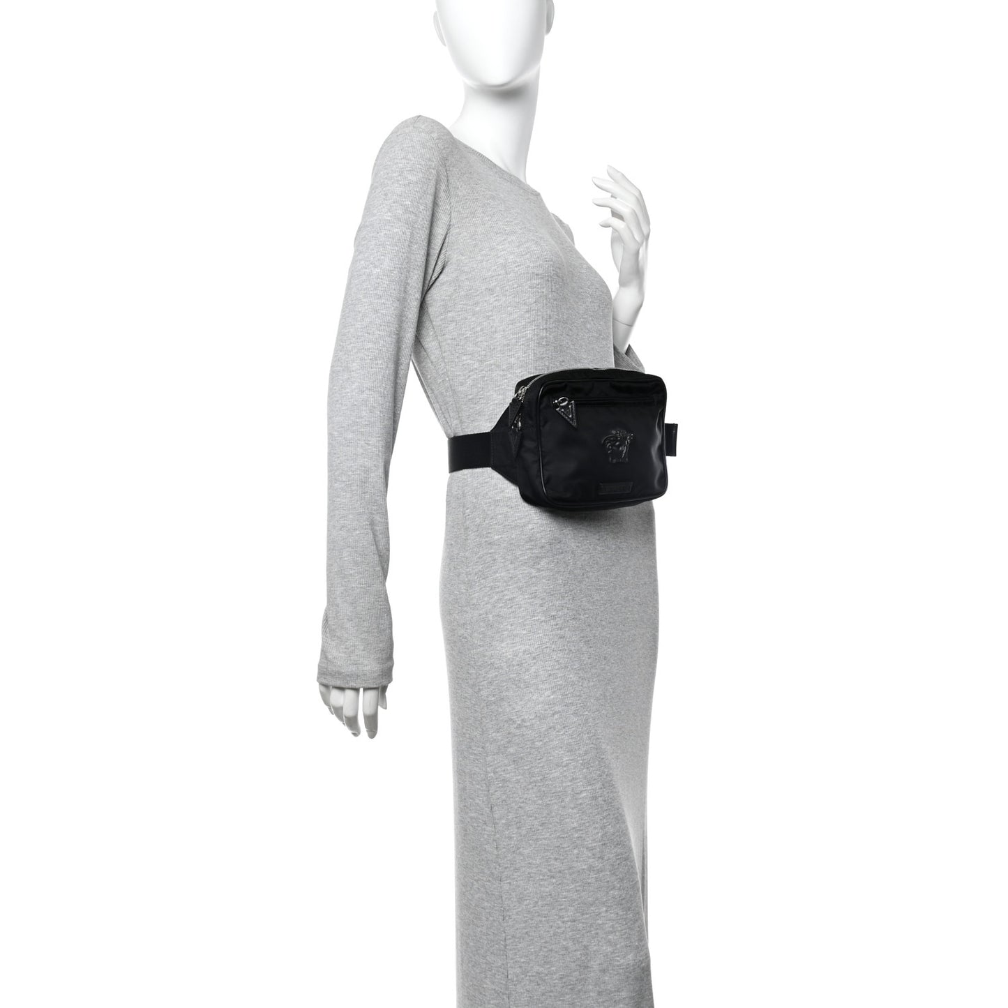 Nylon Medusa Belt Bag Black
