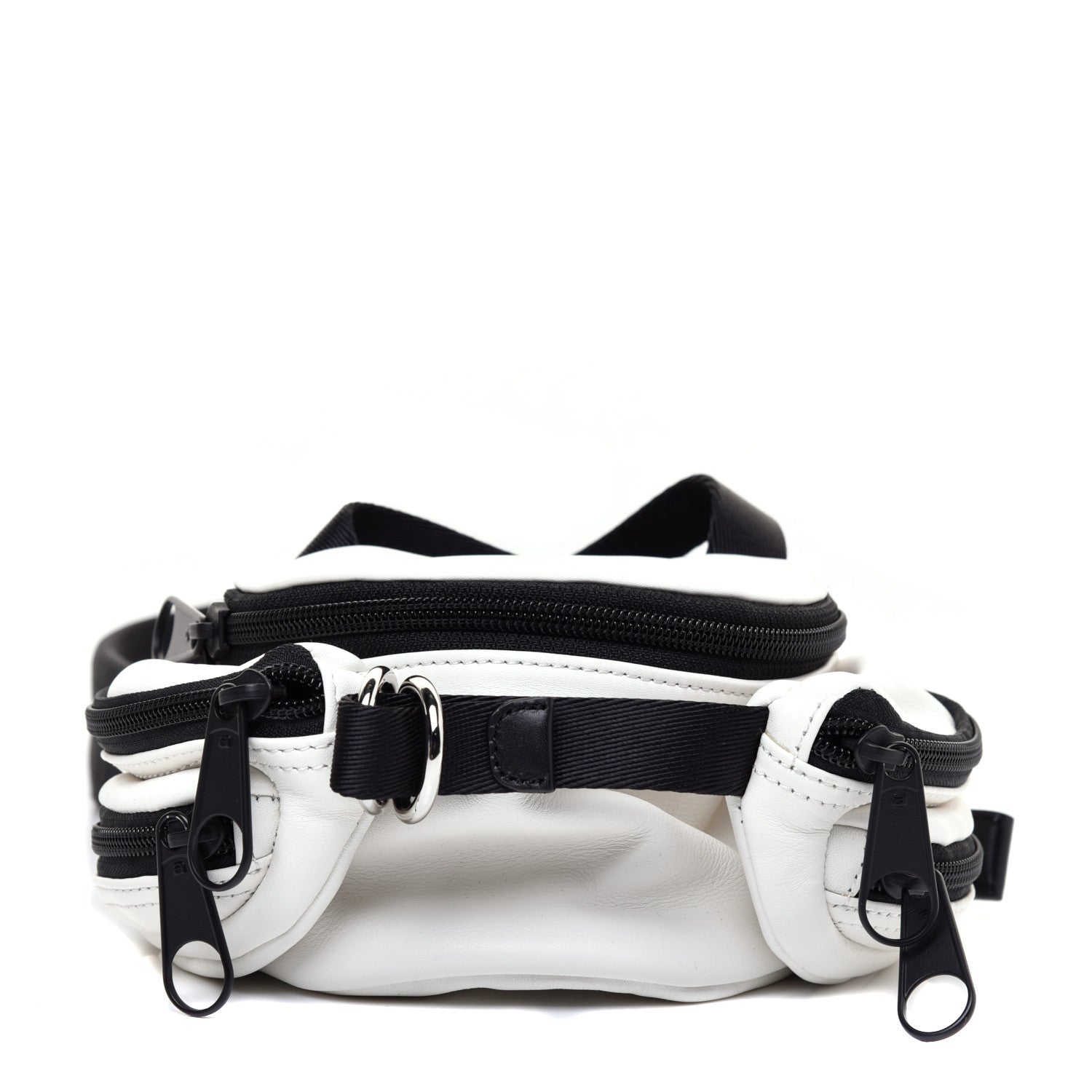 Alexander Wang Lambskin Belt Bag White Black 1 of 9