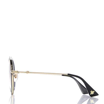 Gucci Round Frame Sunglasses GG0061S Black 3 of 8