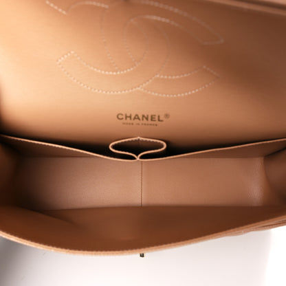 Chanel Caviar Quilted Jumbo Double Flap Beige 5 of 10