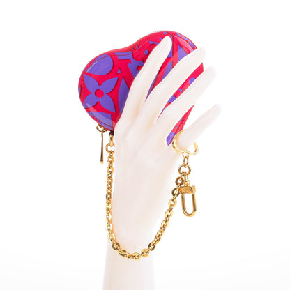 Louis Vuitton Patent Sweet Monogram Coeur Heart Coin Purse Rose Indien 2 of 7