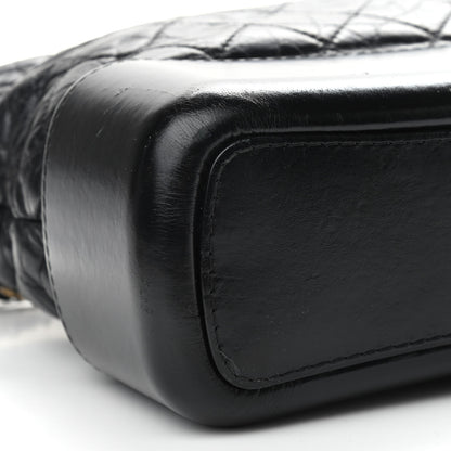 Chanel Aged Calfskin Quilted Medium Gabrielle Hobo Black 13 of 13