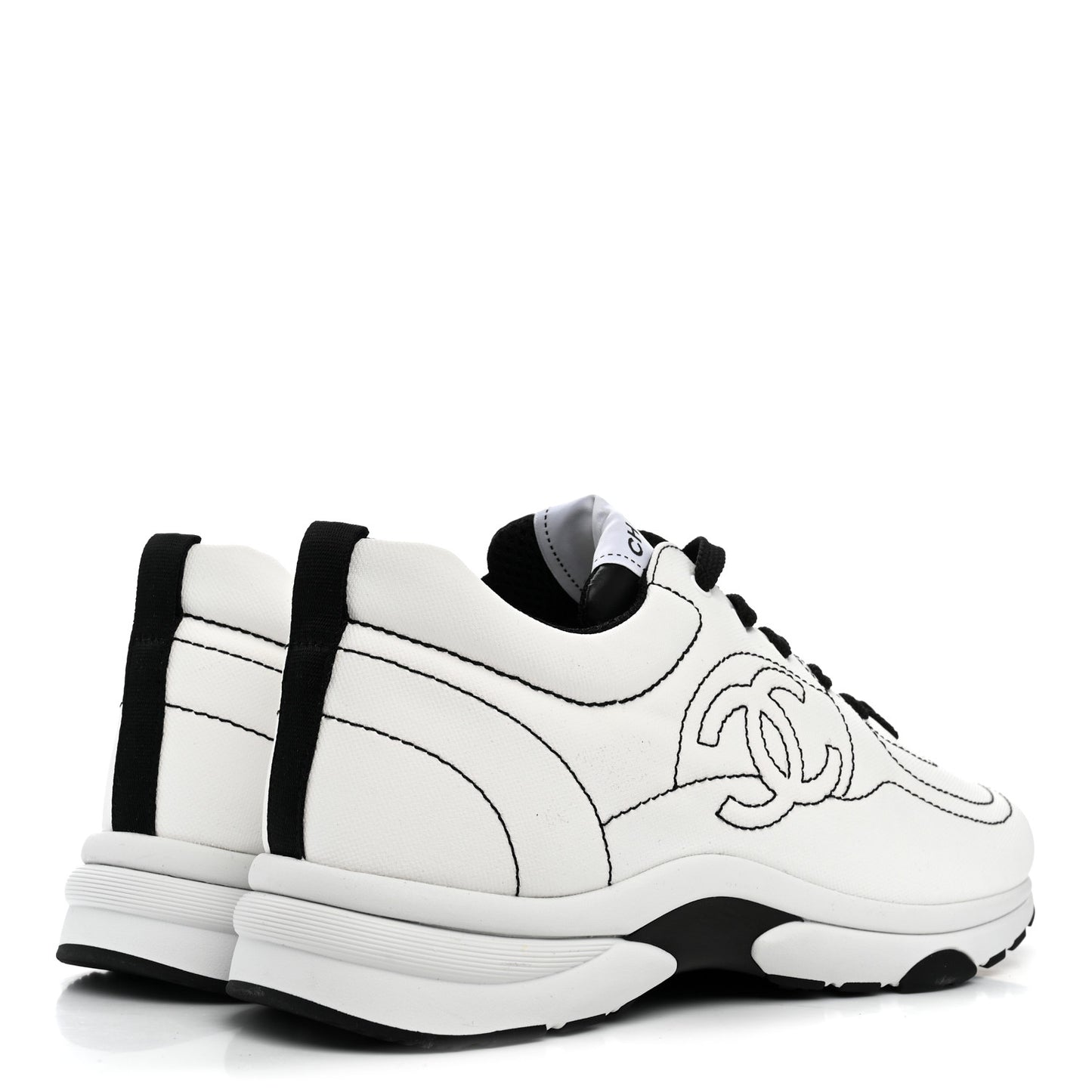 Cotton Womens CC Sneakers 41 White Black