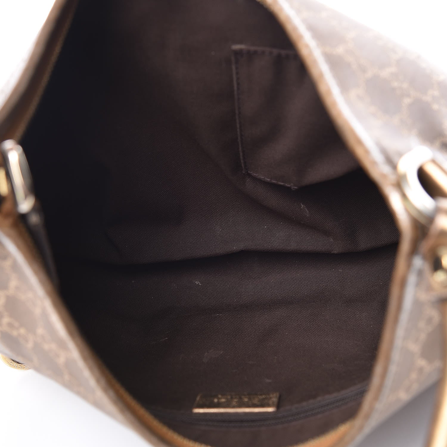 Gucci Satin Monogram Medium Abbey D Hobo Bronze 7 of 15