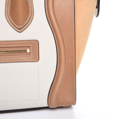 Celine Suede Calfskin Suede Micro Tri-Color Luggage Nude 8 of 13