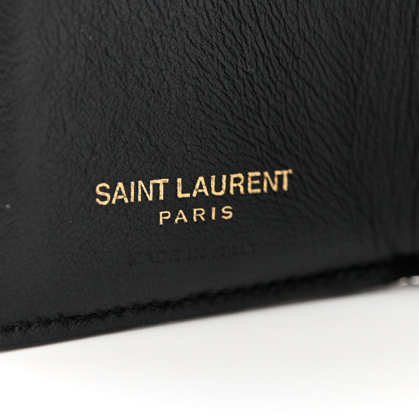 Grain De Poudre Matelasse Chevron Monogram Tiny Wallet Black
