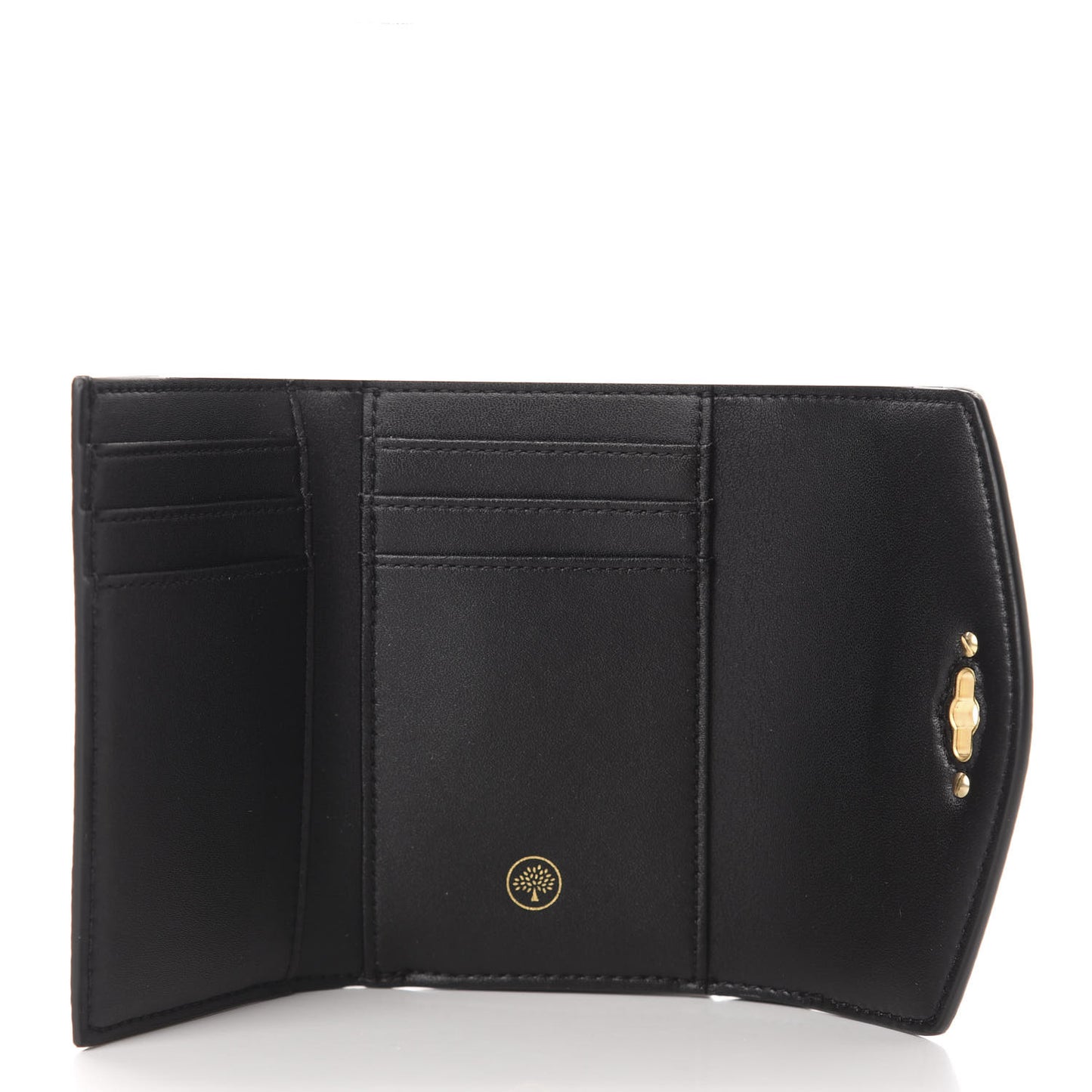 Classic Grain Small Darley Wallet Black