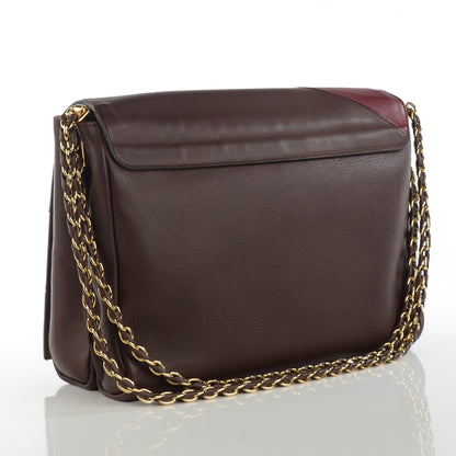 Fendi Vitello Multicolor Claudia Shoulder Bag Brown 3 of 9
