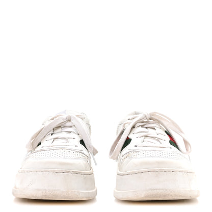 Gucci Calfskin Web Mens Ace Sneakers 7 White Blue 3 of 8