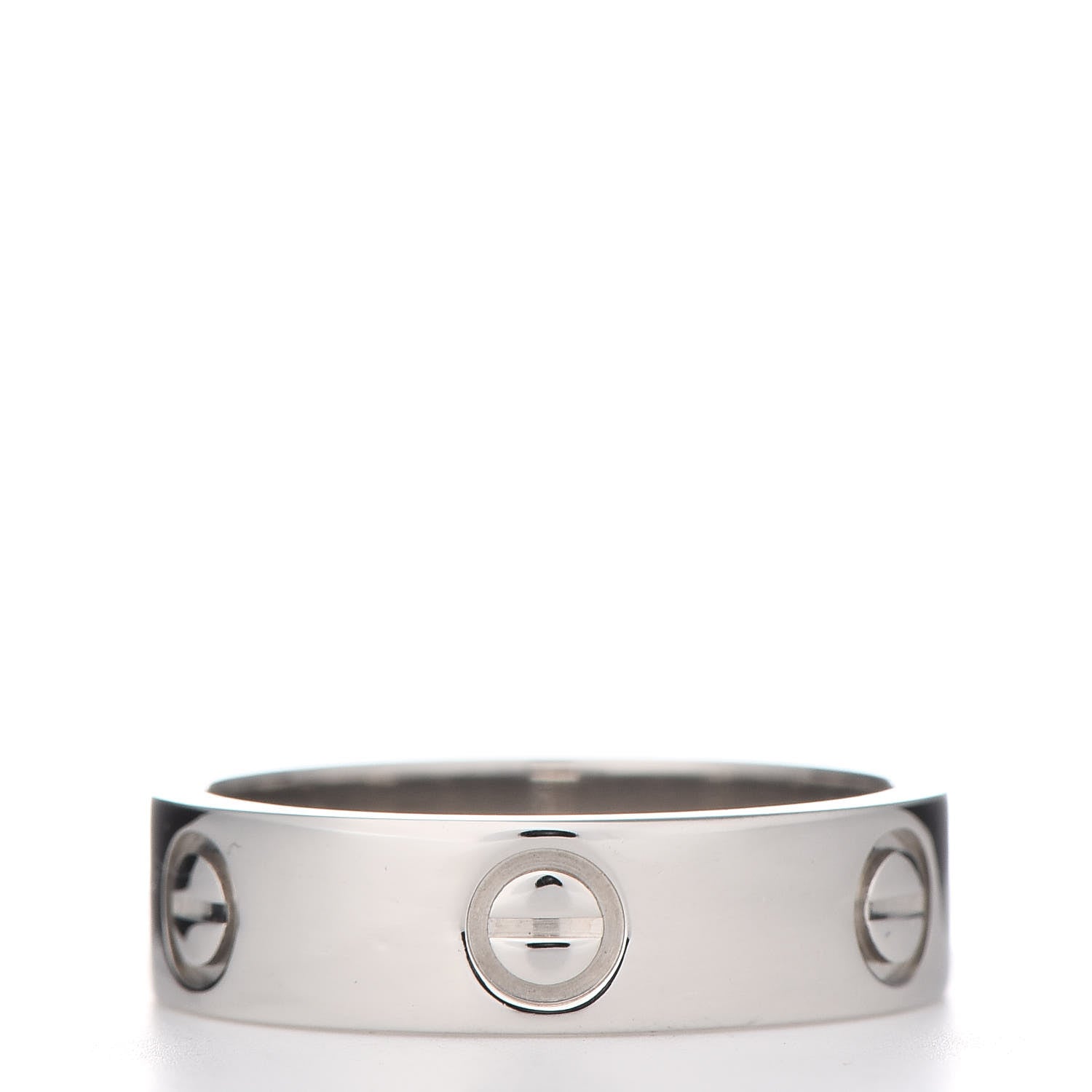 Cartier Platinum 5.5mm LOVE Ring 56 7.5 3 of 8