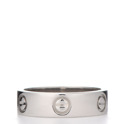 Cartier Platinum 5.5mm LOVE Ring 56 7.5 3 of 8