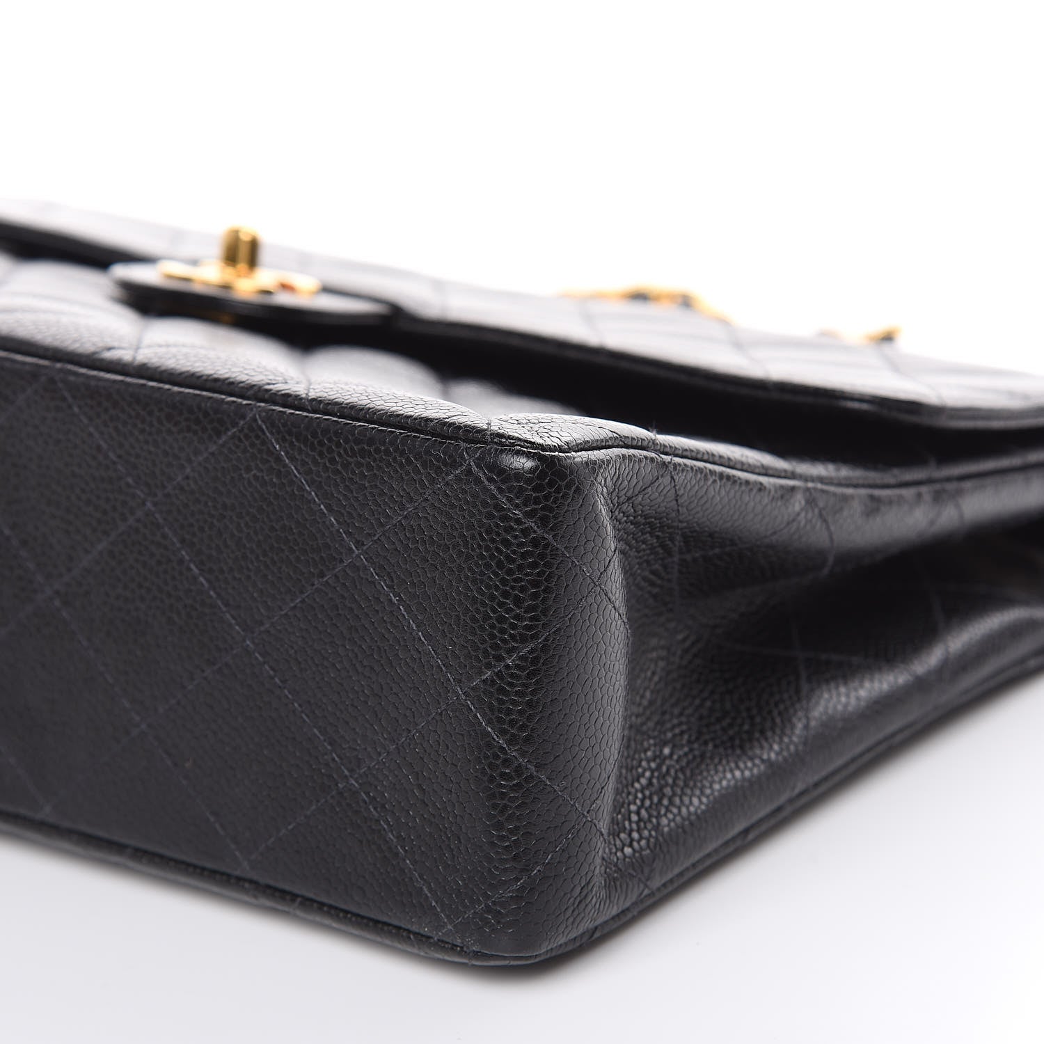 Chanel Caviar Quilted Jumbo Single Flap Black 10 of 10
