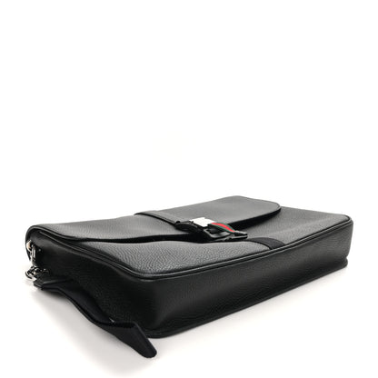 Gucci Calfskin Web Medium Business Case Black 4 of 10