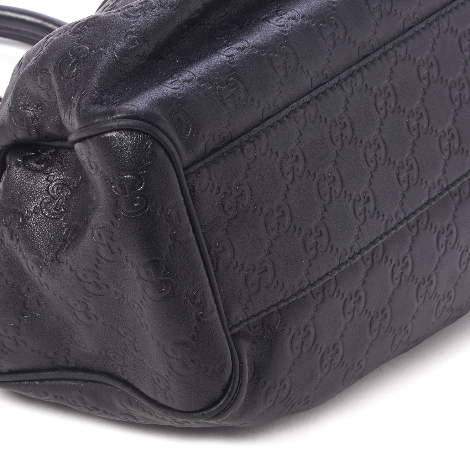 Gucci Guccissima Medium Sukey Tote Black 6 of 9
