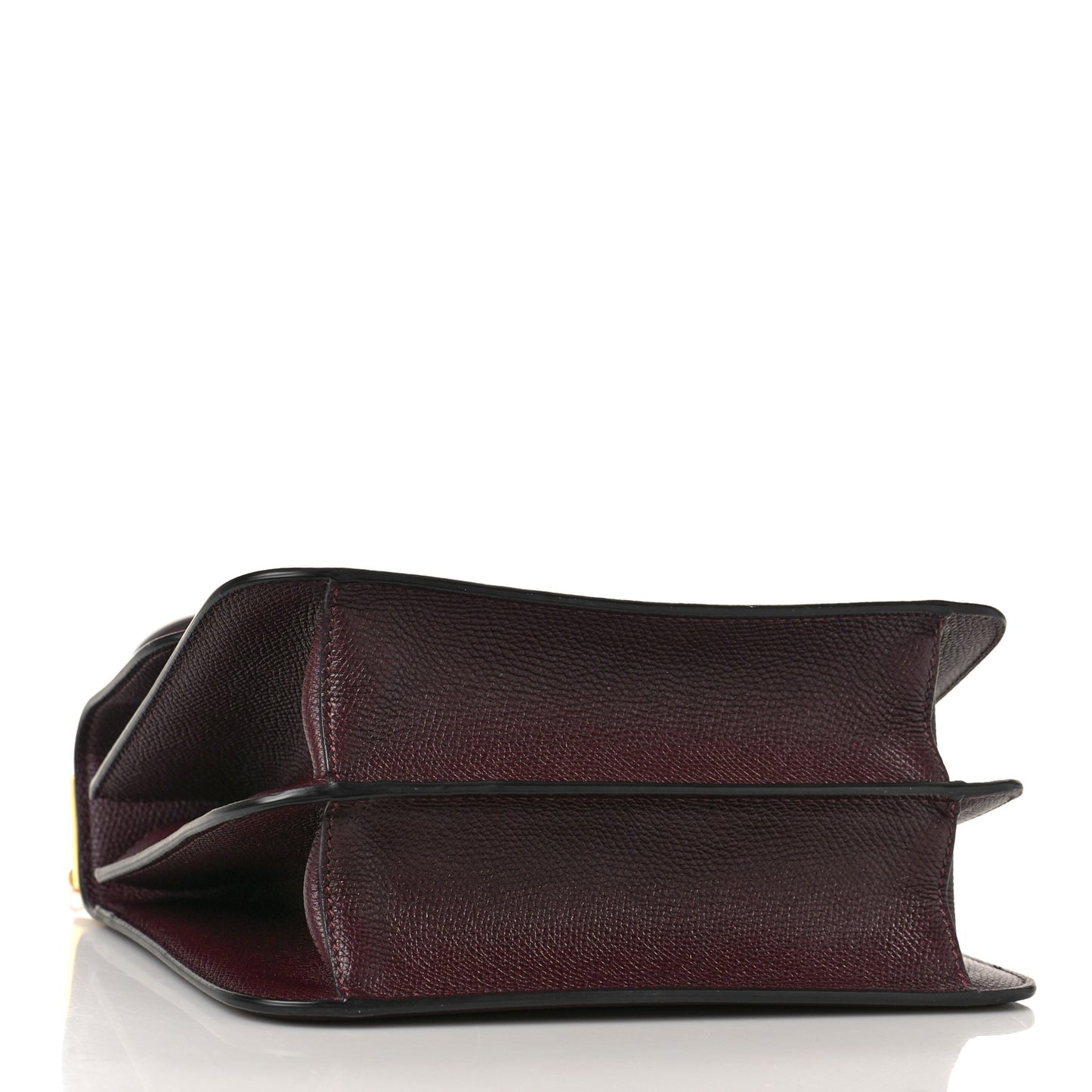 Grained Calfskin Large VSling Shoulder Bag Rubin