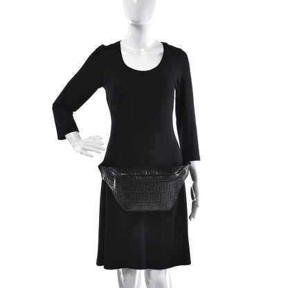 Fendi Vitello Century FF 1974 Embossed Belt Bag Black 2 of 7