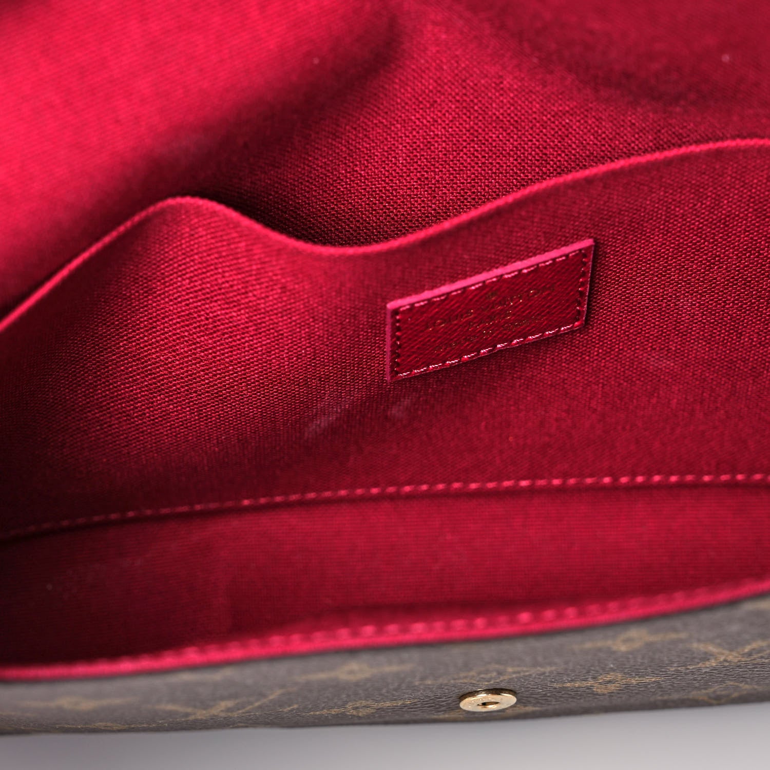 Louis Vuitton Monogram Pochette Felicie Chain Wallet Fuchsia 11 of 11