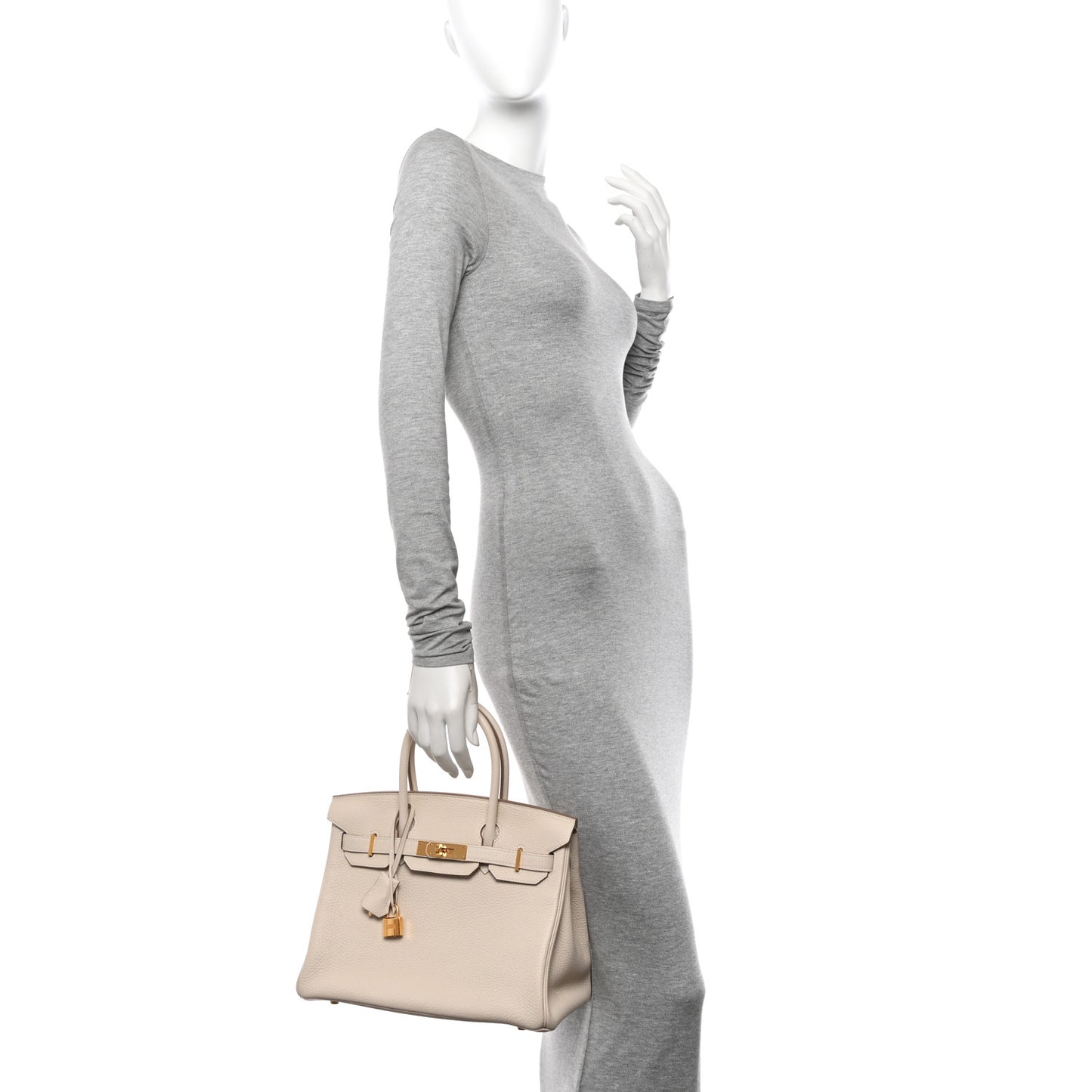 Taurillon Clemence Birkin 30 Craie