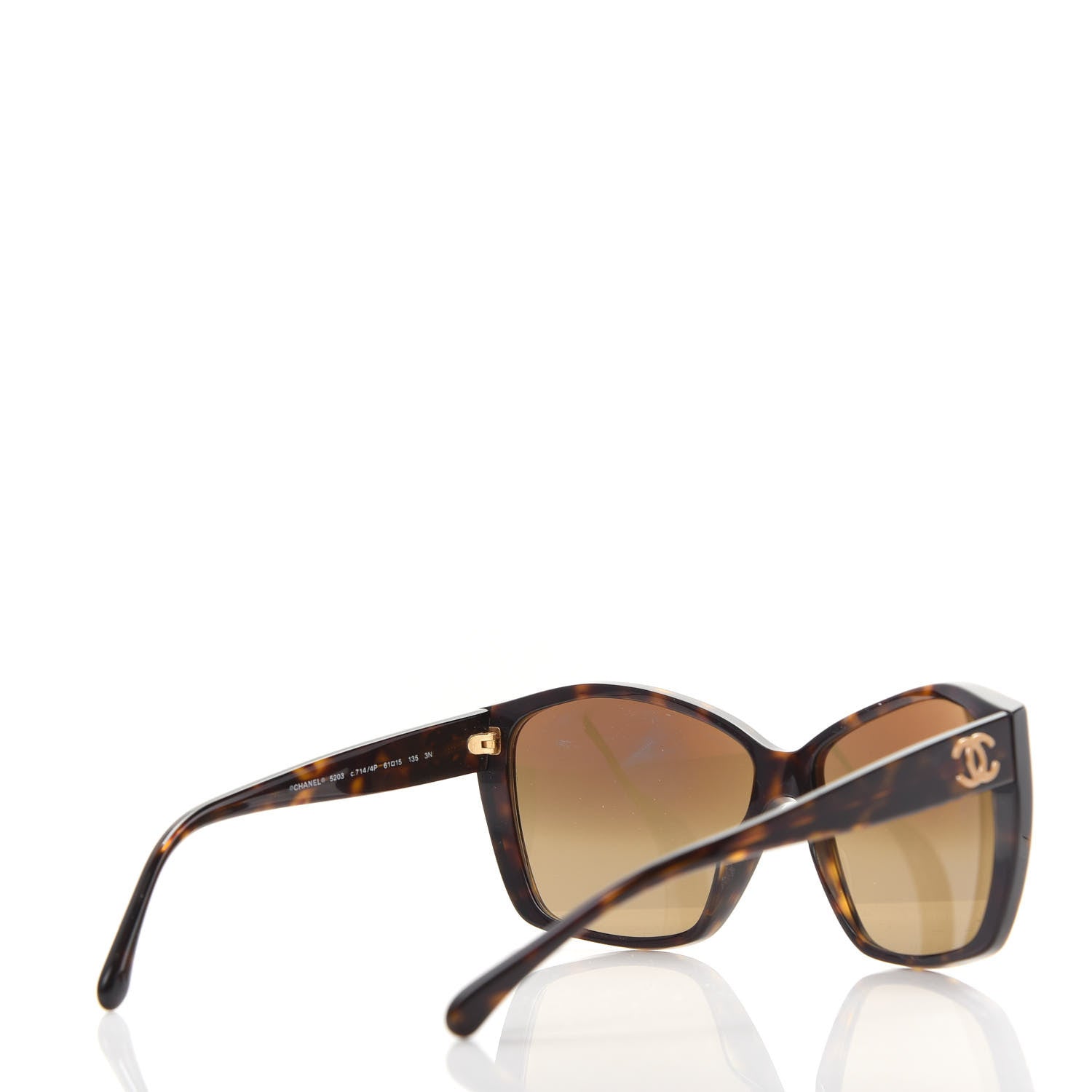 Chanel Acetate CC Sunglasses 5203 Tortoiseshell 4 of 8
