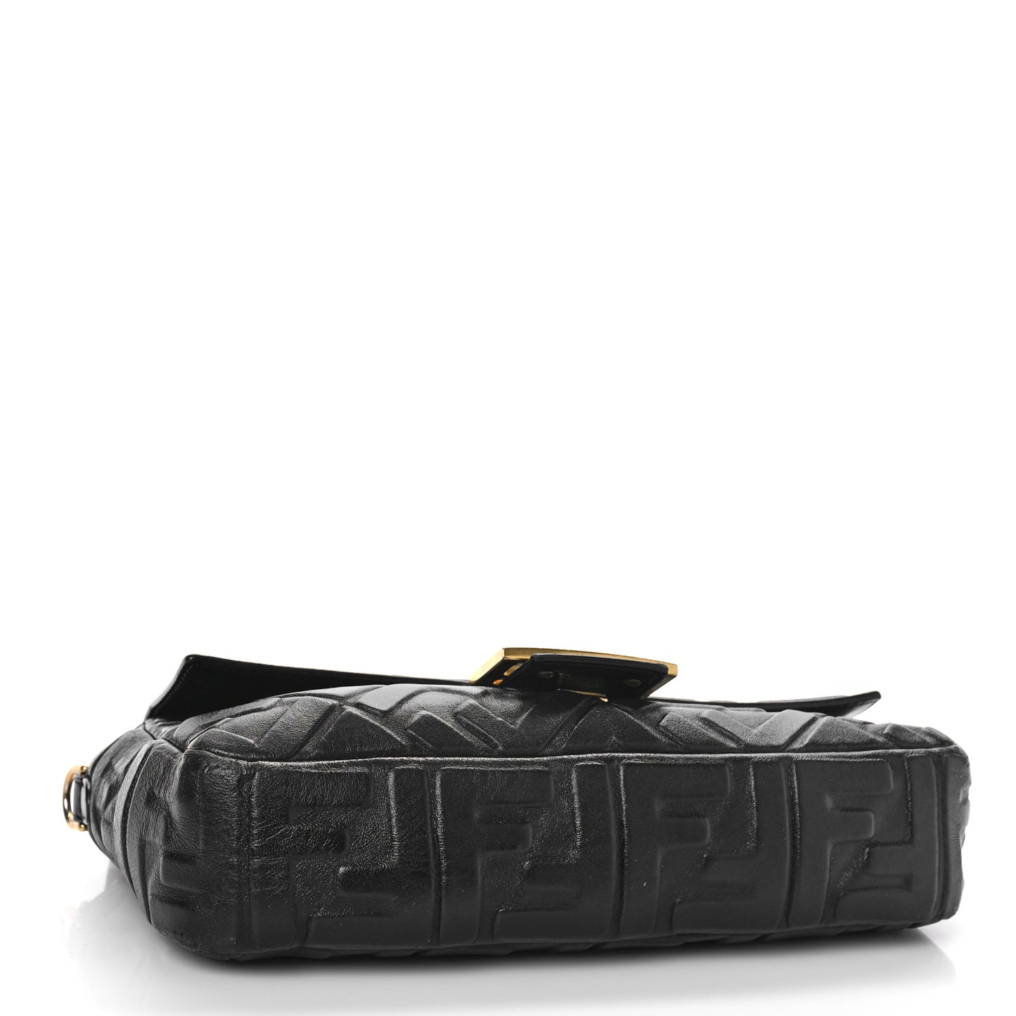 Nappa FF 1974 Embossed Baguette Black