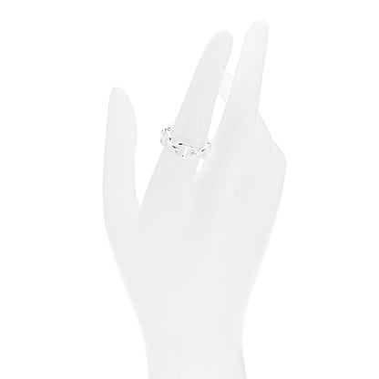Hermes Sterling Silver PM Chaine d'Ancre Enchainee Band Ring 55 7.25 2 of 9