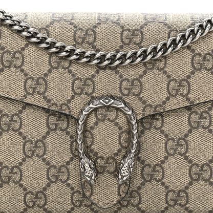 Gucci GG Supreme Monogram Mini Dionysus Chain Wallet Beige Black 8 of 10